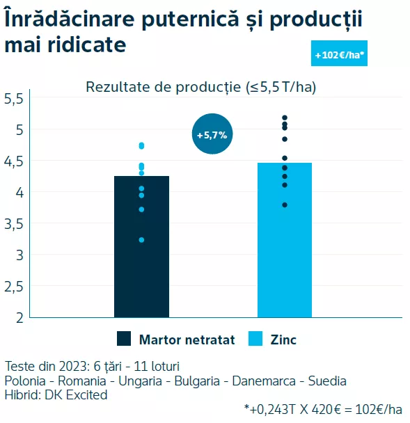Înrădăcinare puternică și producții